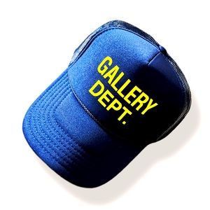 Navy custom inspired OG Gallery Dept trucker hat